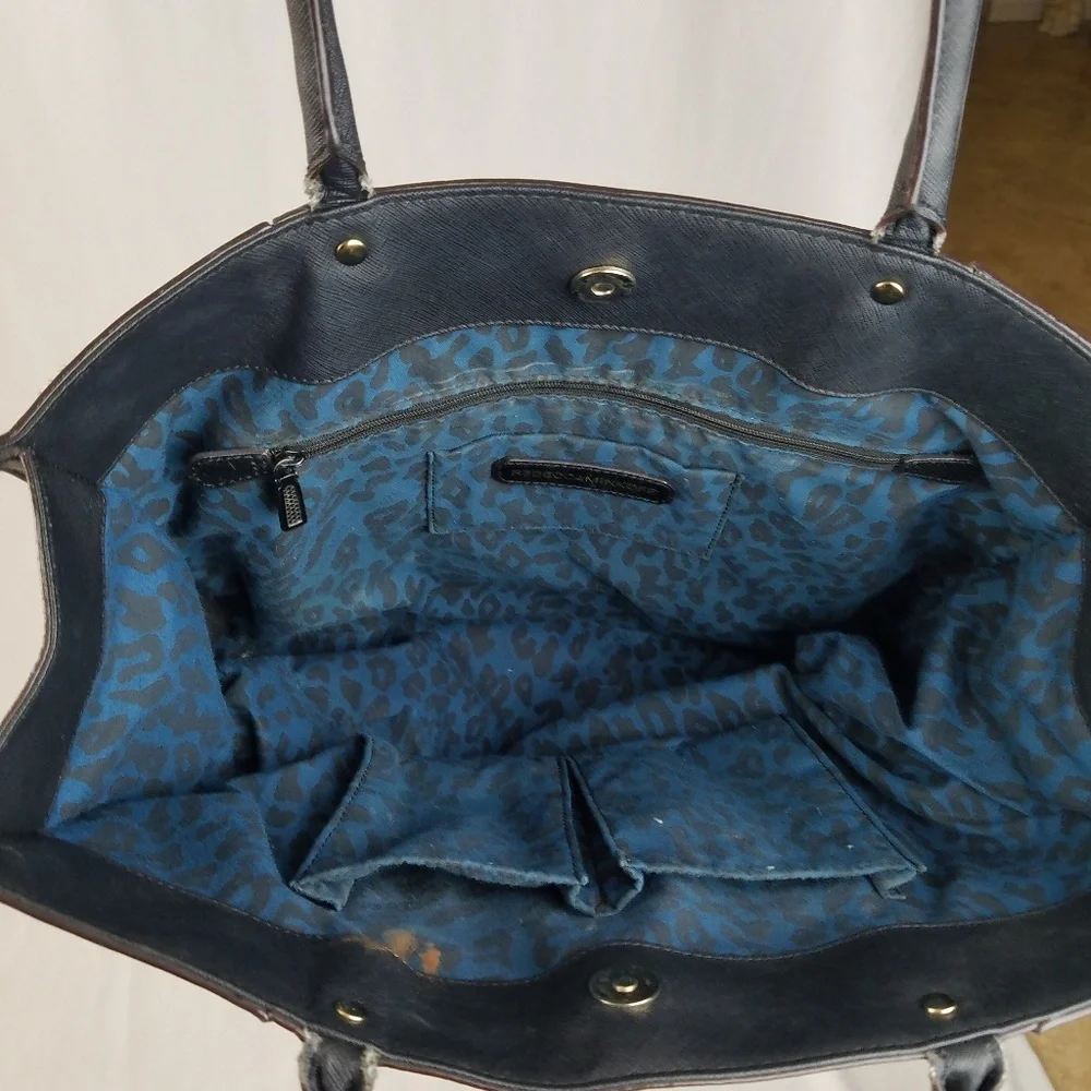 Rebecca Minkoff black large square‎ leather bag